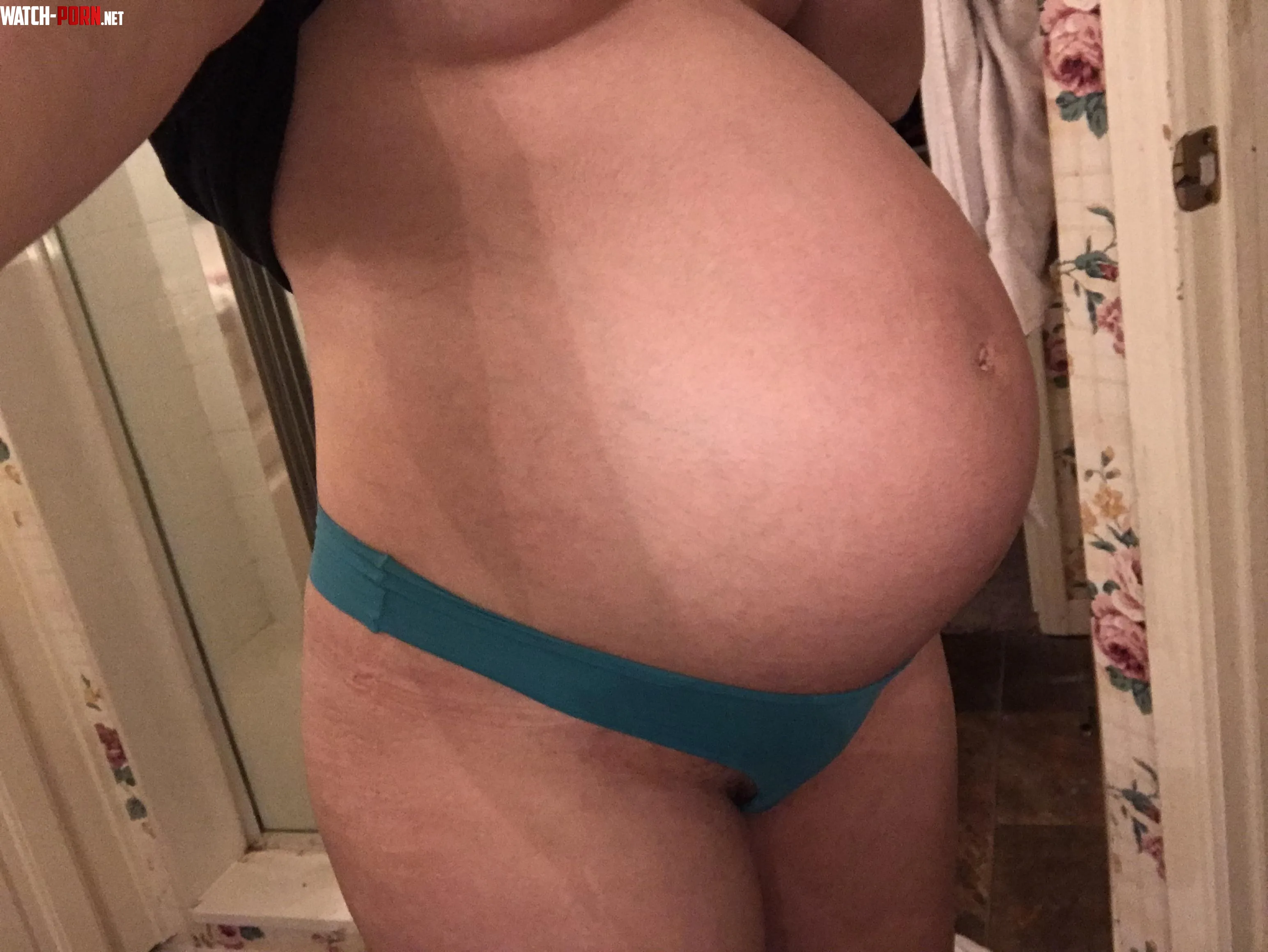 27 weeks pregnant thong  by Goodwetwet