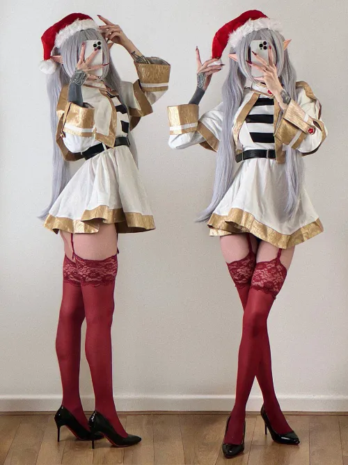 Thumbnail Festive Frieren Cosplay by LunaraFawn | Cosplaybutts