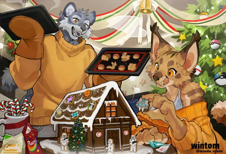 Thumbnail Join the Furry Festivities: Merry Christmas from Wintom by crocodile_balls