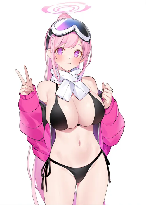 Thumbnail Adorable Eimi and a Peace Sign | marxsander2016 | BigAnimeTiddies