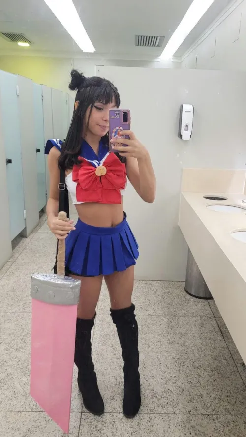 Thumbnail Sailor Moon Crop Top Styling by bella_gains | croptopgirls