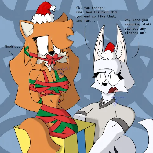 Thumbnail Merry Christmas Art by JamTheChrcterArtst in the Furry World