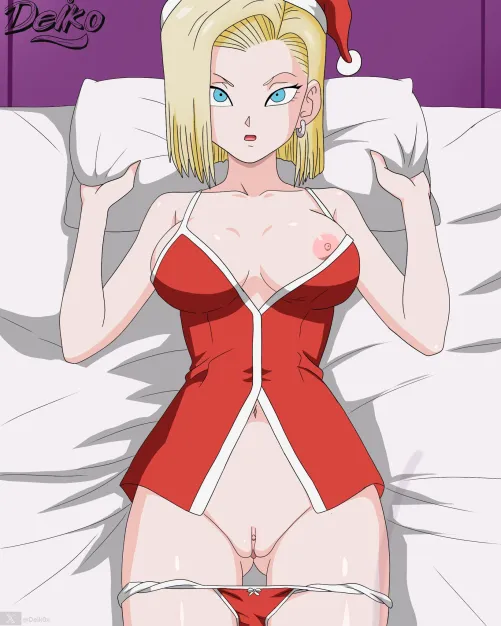 Thumbnail Deik0Dragon Ball's Android 18 for Christmas | rule34