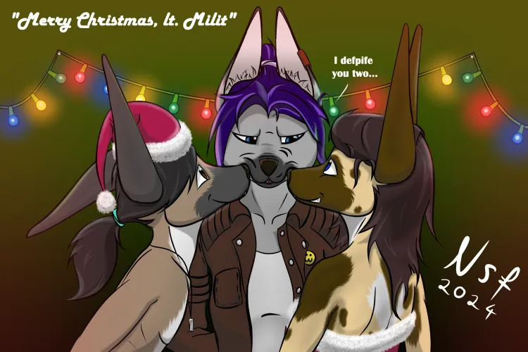 Thumbnail Festive Fluff: Merry Christmas Wishes by NotsoslyFoxxo