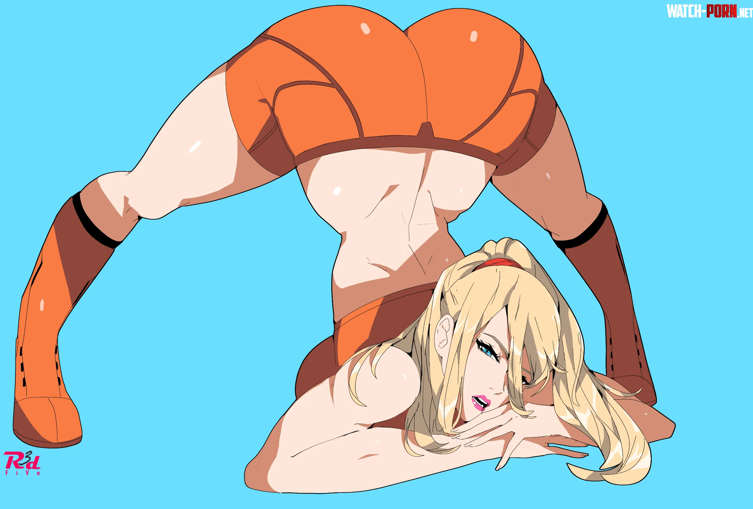 Samus doing the pose by LafterMastr