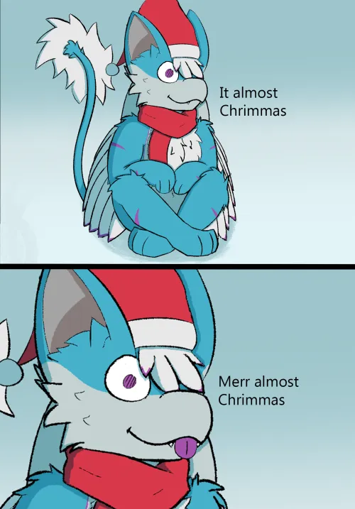 Thumbnail Vaune_'s Almost Christmas Art: A Furry Interpretation