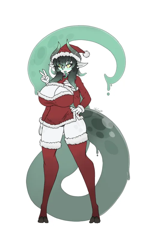 Thumbnail Warm Christmas Wishes By Mimikycute | Embracing MonsterGirl