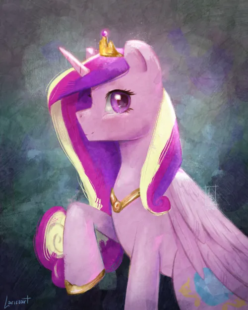 Thumbnail Princess MiAmore Cadenza MLPFanart by Larizzart in furry