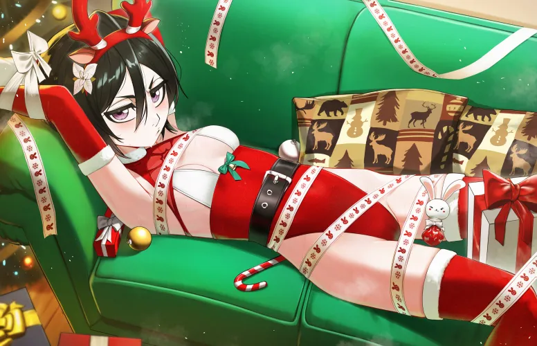 Thumbnail Happy Rukia Christmas: Festive Delights in Bleach_Hentai World by Waligner