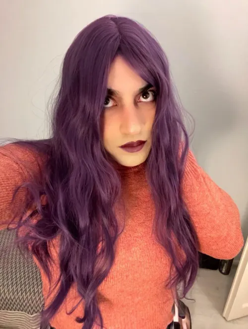 Thumbnail Embracing Purple Passion | femboy