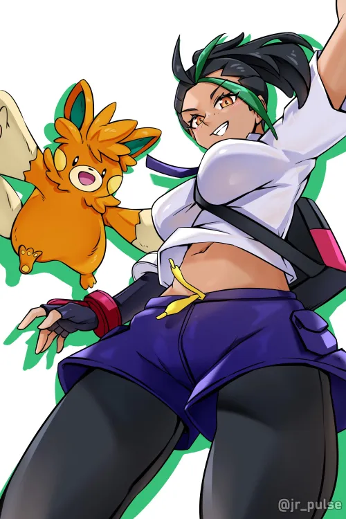 Thumbnail Nemona Jrpulse Explores Pokemon's BigAnimeTiddies World