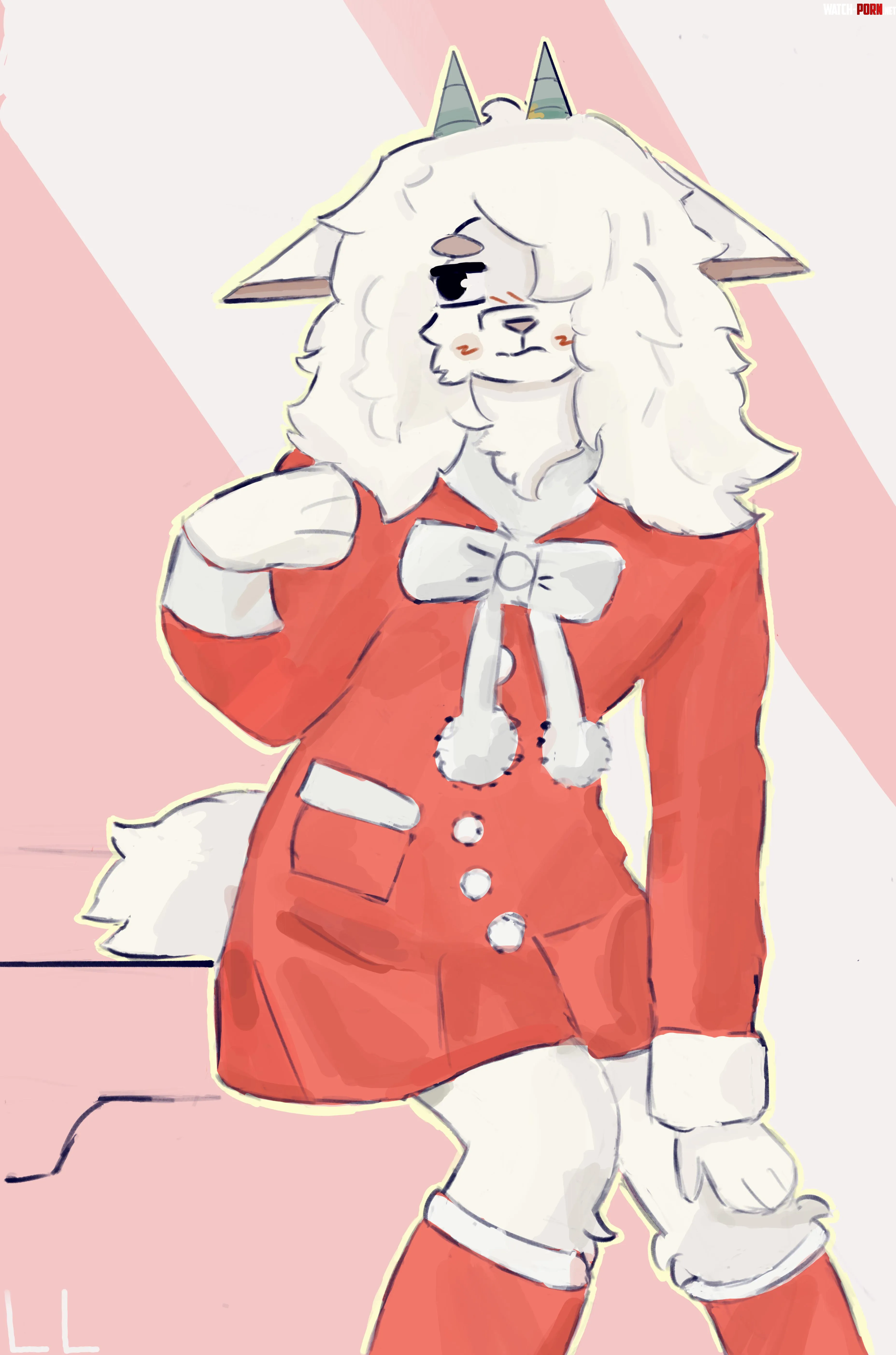 They made him put on a jolly outfit art by me by Thegreatl0