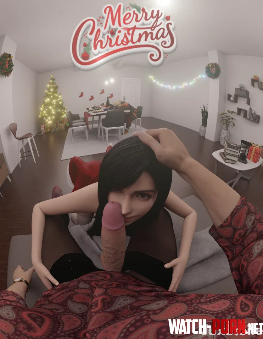 Tifa Being a Good Girl on Christmas JuxEtoile final fantasy by Competitive-Cod5211