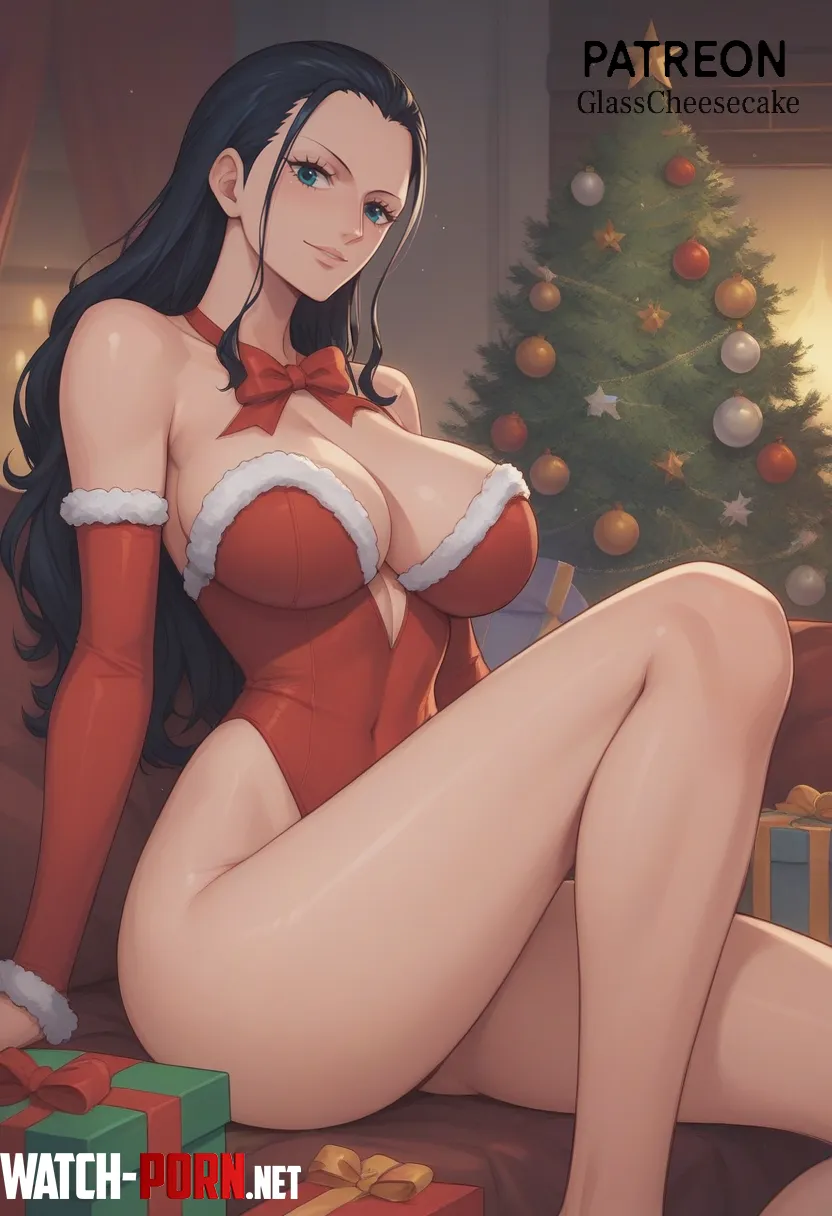 Nico Robin in Christmas Outfit by Glass-Cheesecake6230