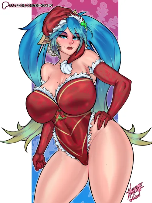 Thumbnail Celebrate Christmas with Mommy Sona OC by Shinda292