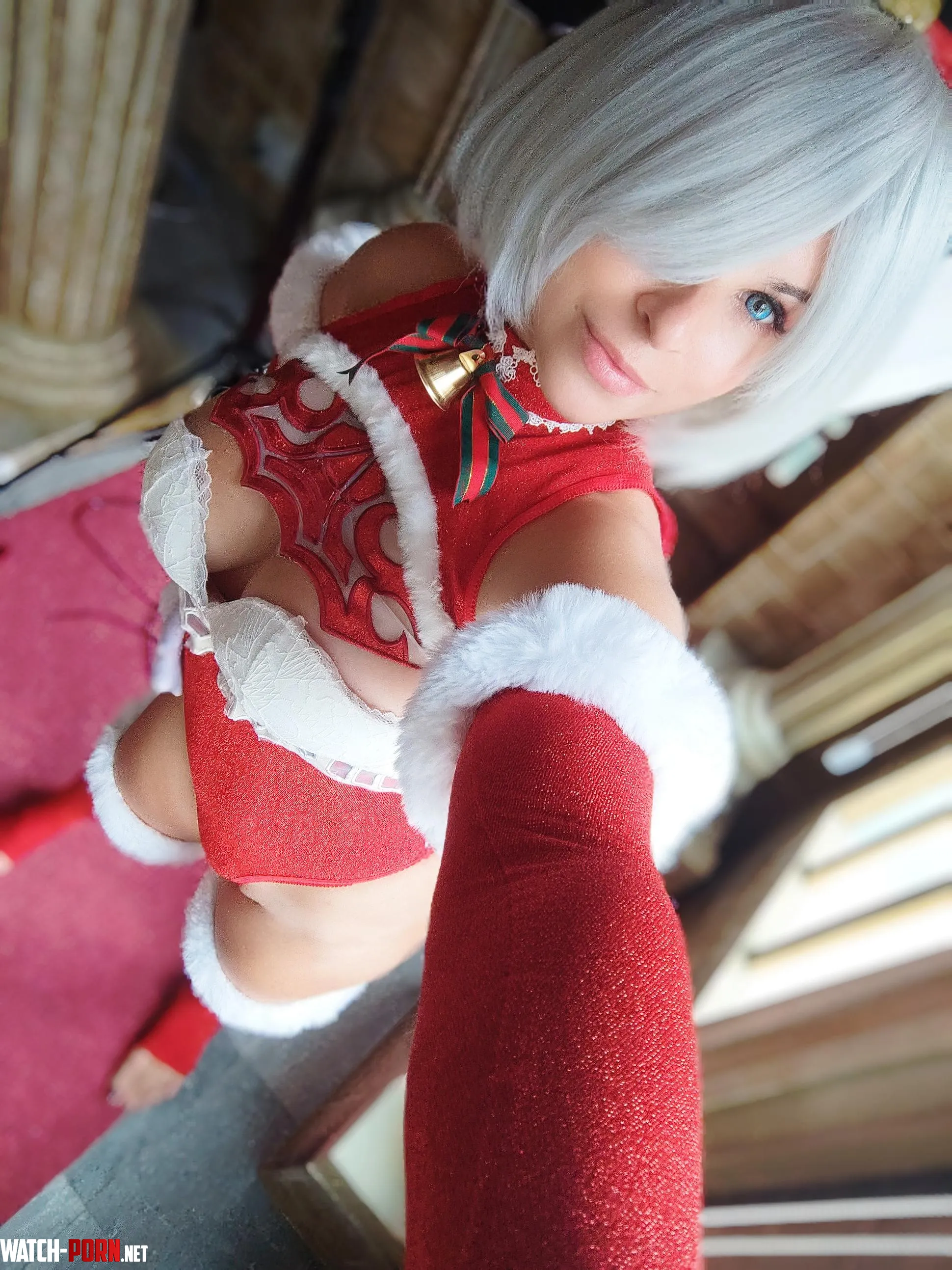 Christmas 2B cosplay by Yuna Kairi by YunieSunshine