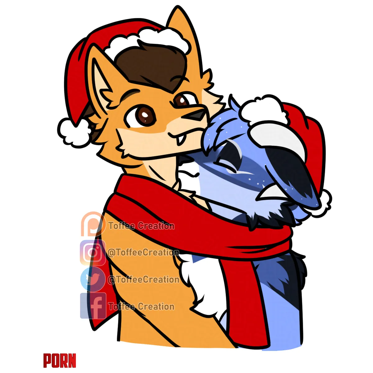 Festive Couples YCH by ToffeeCreation