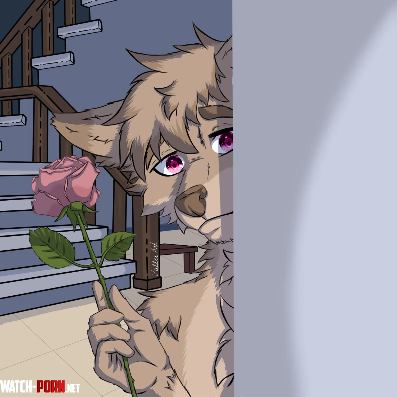  Spikye wants to give you a flower 3  art by me  by VallesGames