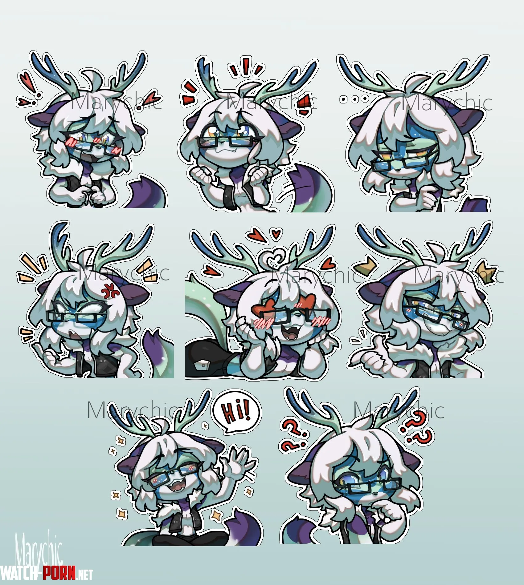 Moar stickers Art by me  by Marychic3908