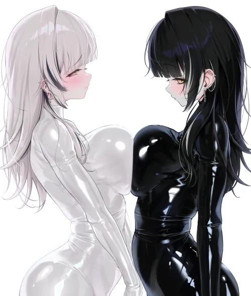 Thumbnail Shiori in BlackWhite Hololive Anime Bodysuits