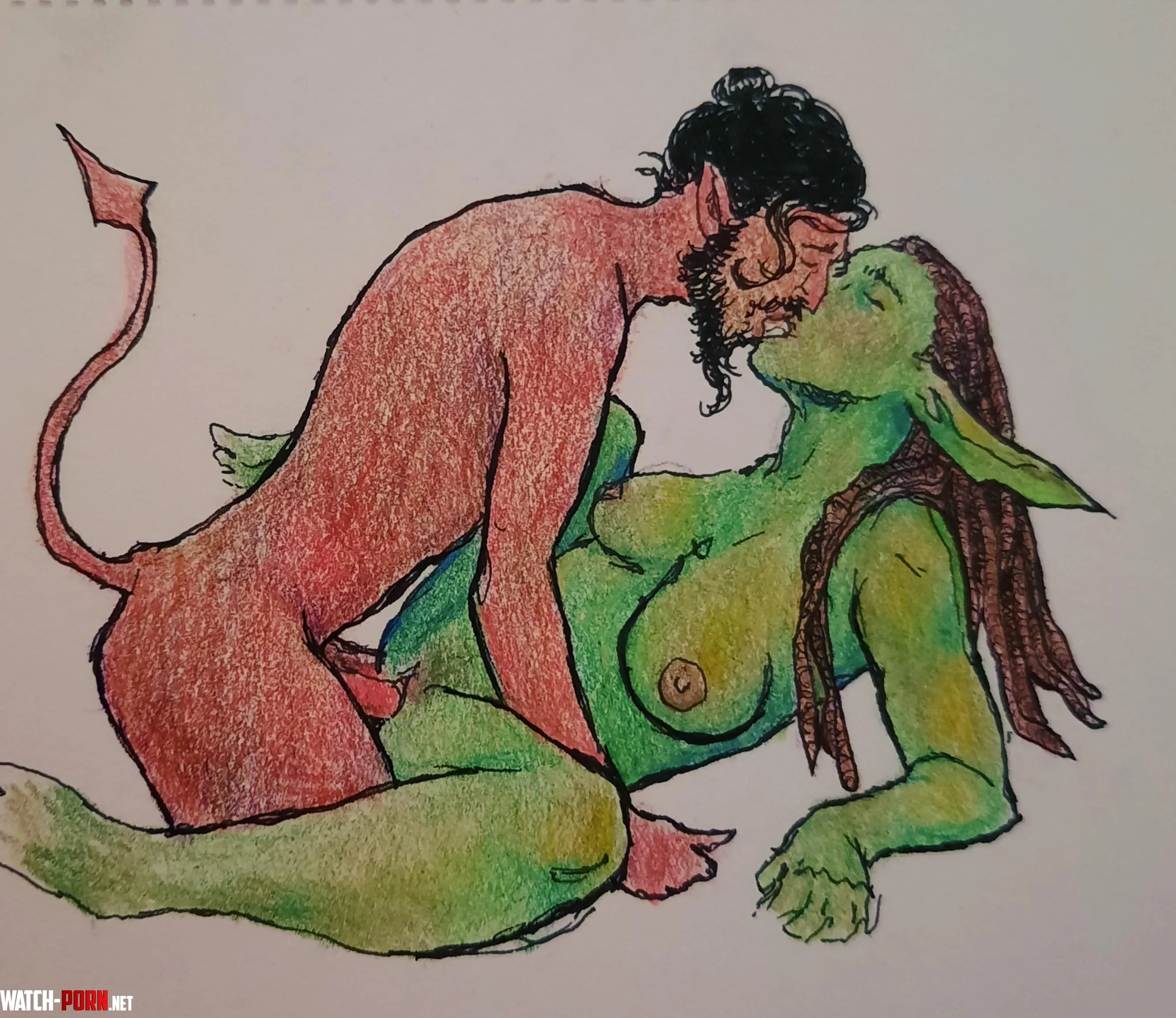 Goblins are too dang sexy art by me by Weary_Nobody_3294