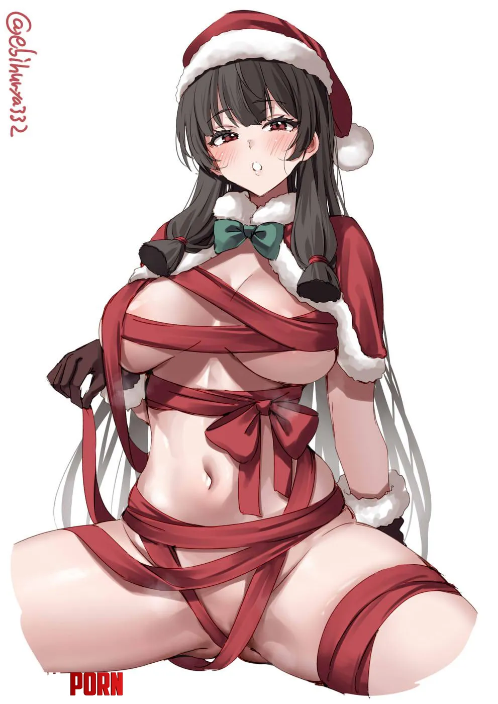 Christmas Isokaze Ebifurya KanColle by llamanatee