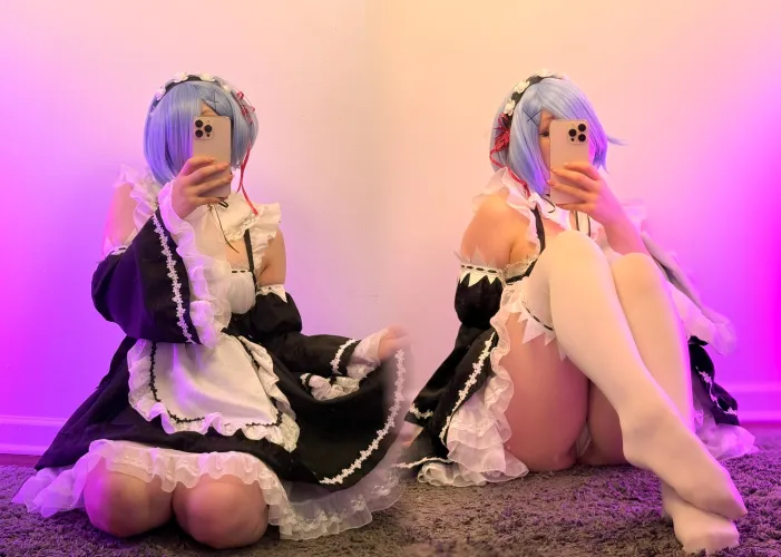 Thumbnail Rumibaee's Cosplay Elegance: Unveiling Rem's Beauty