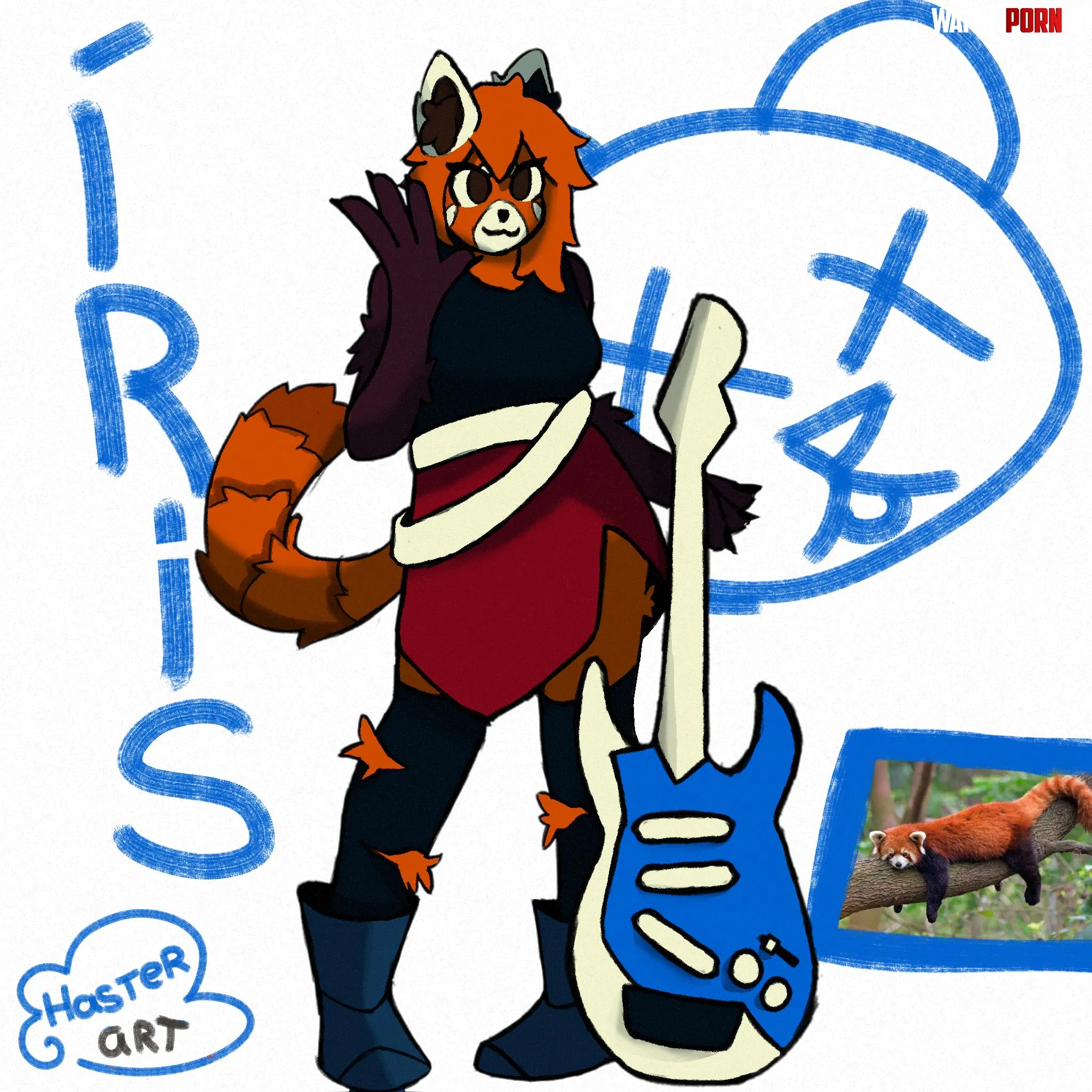 ris metal red panda hasterart by Haster_art