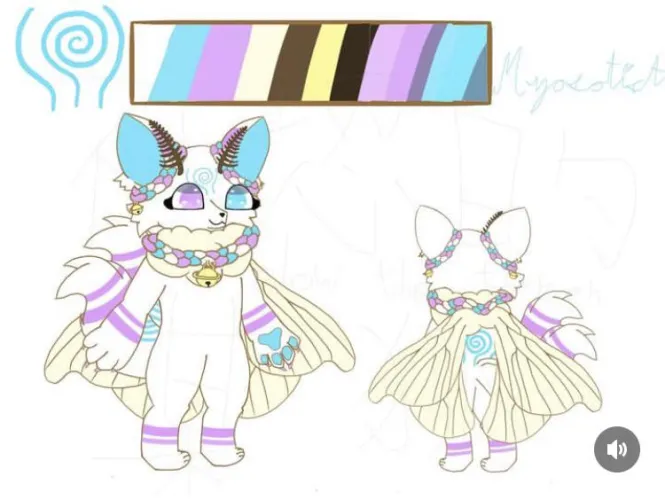 Thumbnail Personal-Stage-6097 Unveils Fursona Hybrid - 'Meet My Fursona Myosotis' - Furry Art