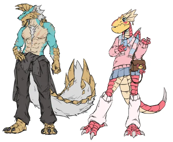 Thumbnail yian_kut_ku Showcases 'My MH Characters So Far OC' - Furry Artistry