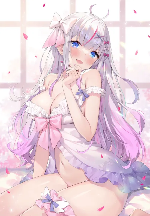 Thumbnail Indulge in Ecchi with Purple Lingerie by ZooterTheWooter