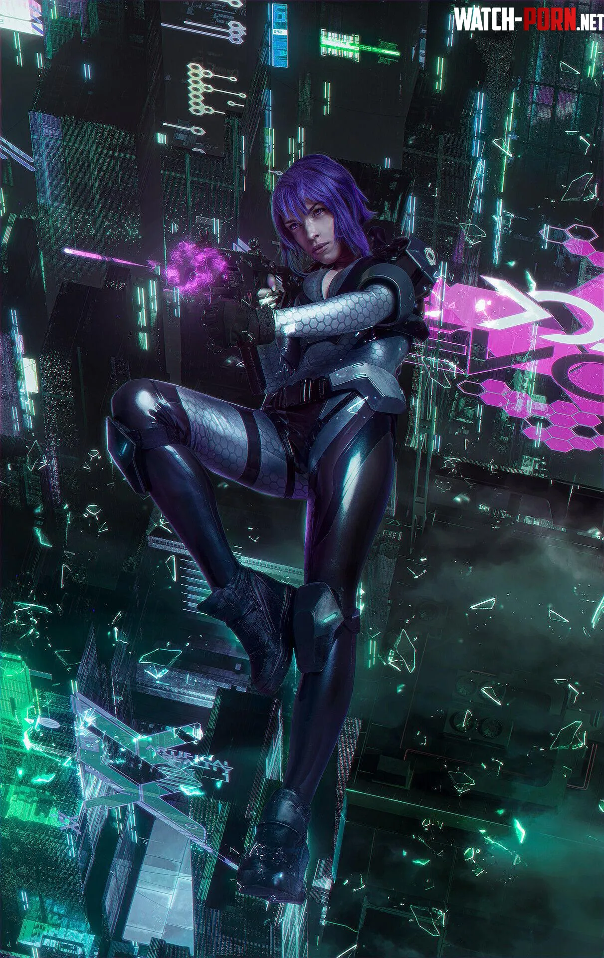 Motoko Kusanagi by Octokuro by iam_ocotkuro