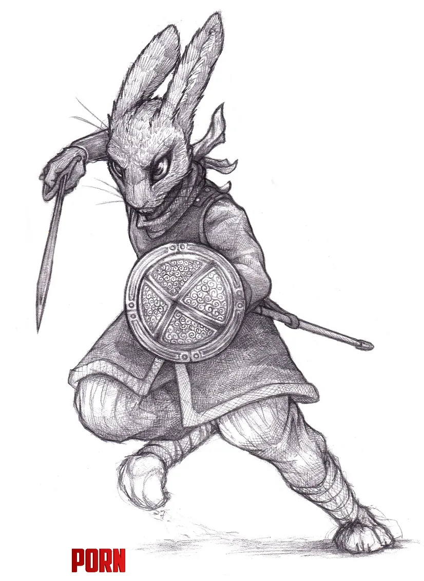 Battle bunny Art by me by Effective_Army8596