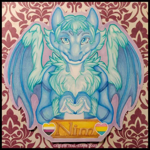 Thumbnail Traditional Badge Nim Artistry by celestetealstarr in Furry Scenes