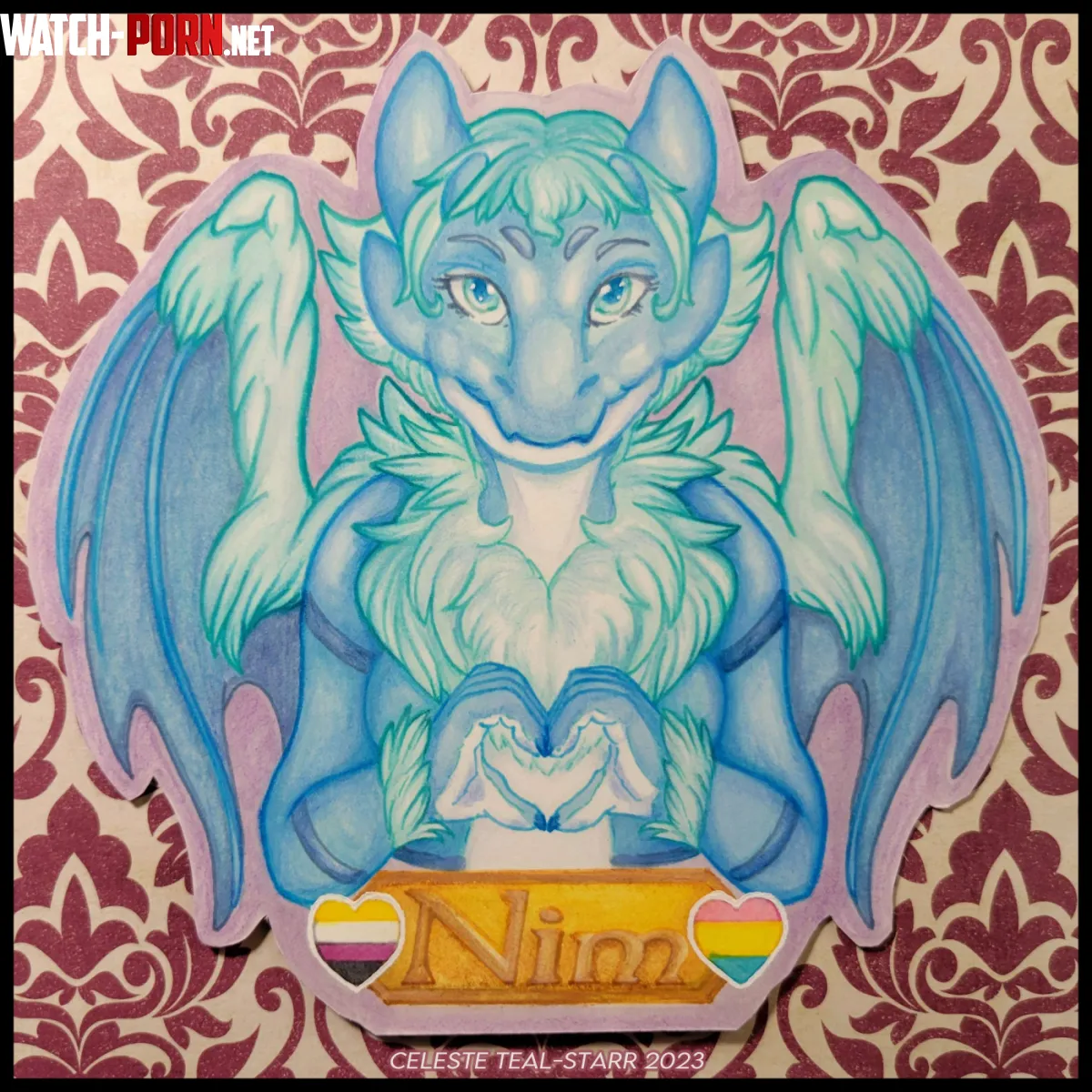 Traditional Badge Nim art by me by celestetealstarr