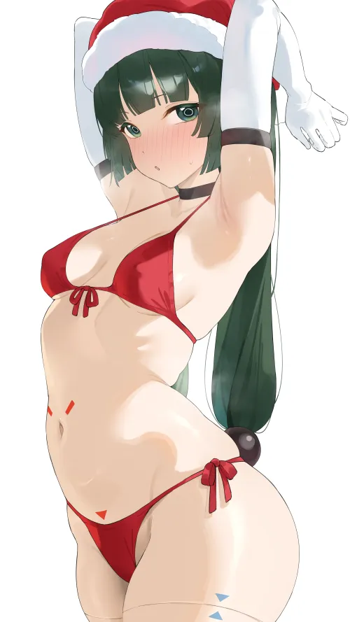 Thumbnail Enjoy the Beauty of 'Qingyi in Red Bikini' by xSaviour_N in the Ecchi Category