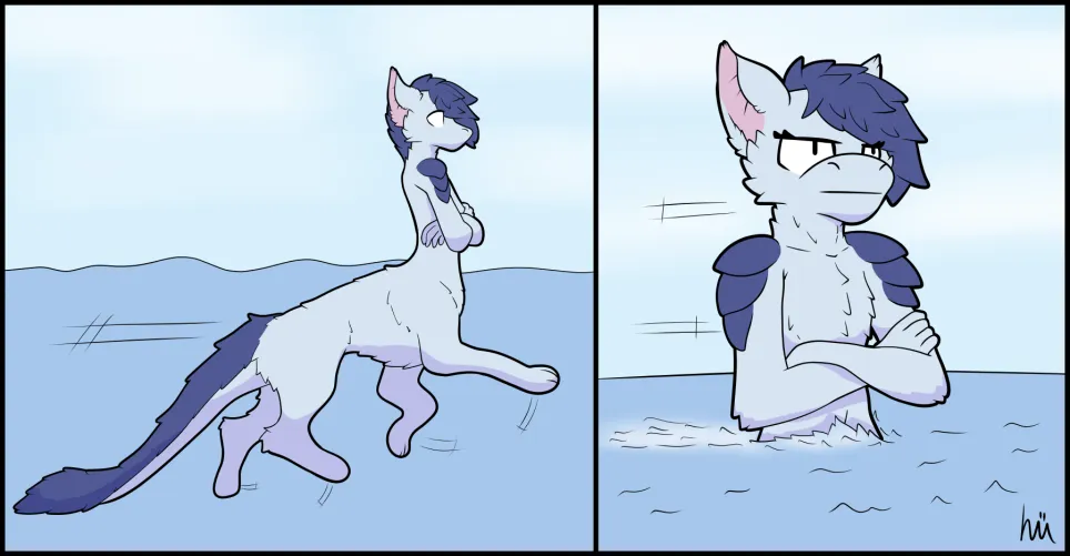 Thumbnail Dive into the World of Swimming Taur Art | daftphox