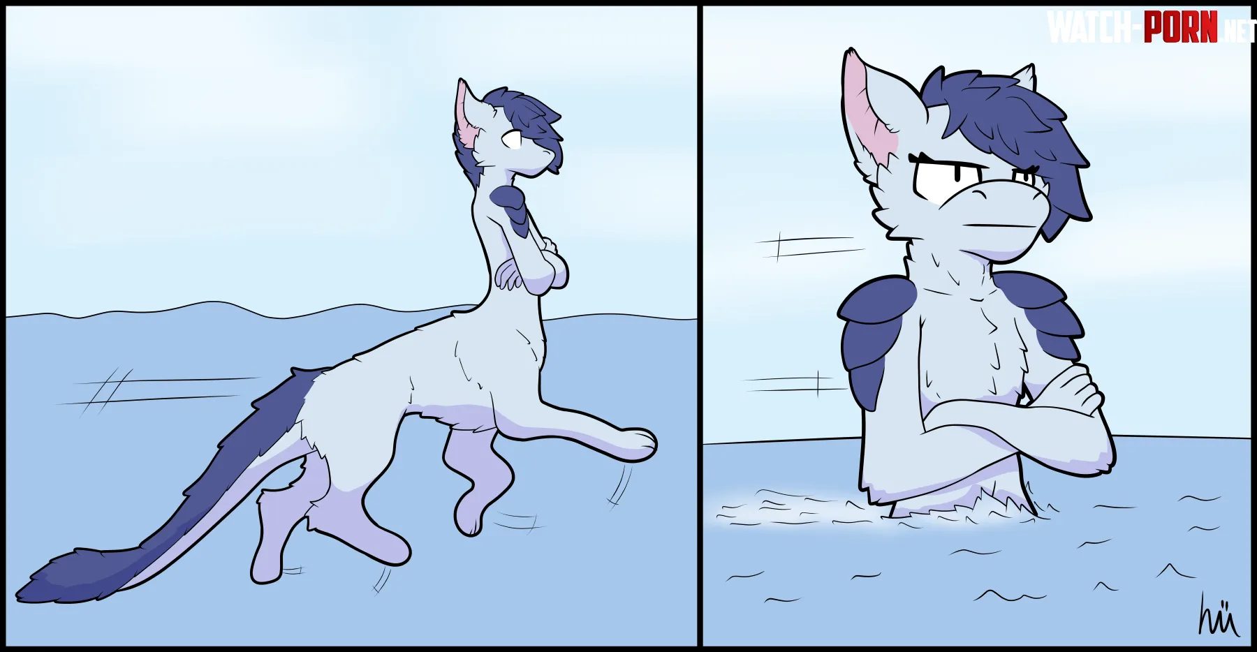 Swimming Taur Swimming Taur My art by daftphox