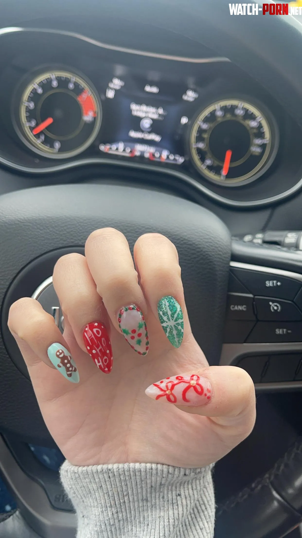 Holiday nails by Goddess-Shayy