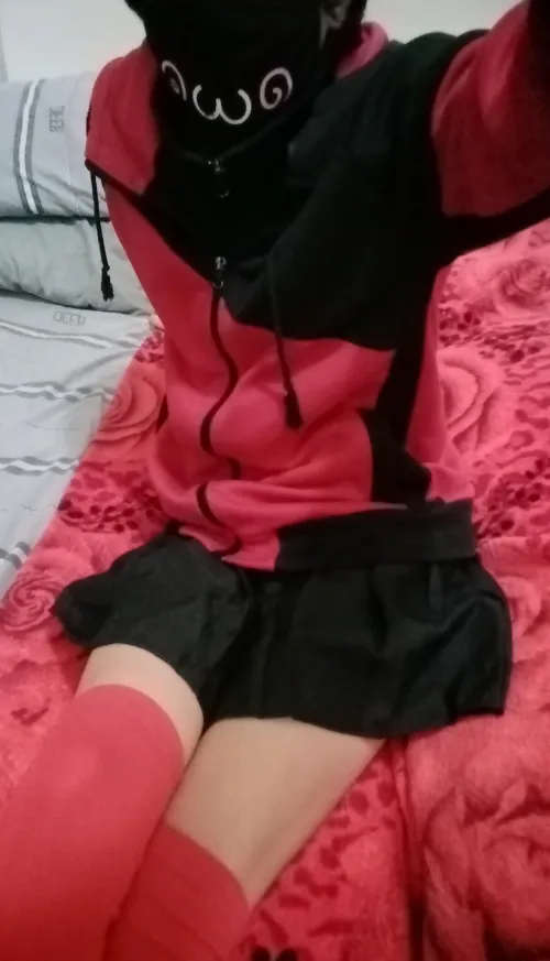 Thumbnail KayleAka's Stylish Combo: Hoodie x Skirt in femboy Category