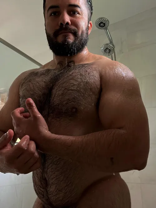 Thumbnail Drenched in Sensuality: Wet Fur | InsanelyHairyMen Category