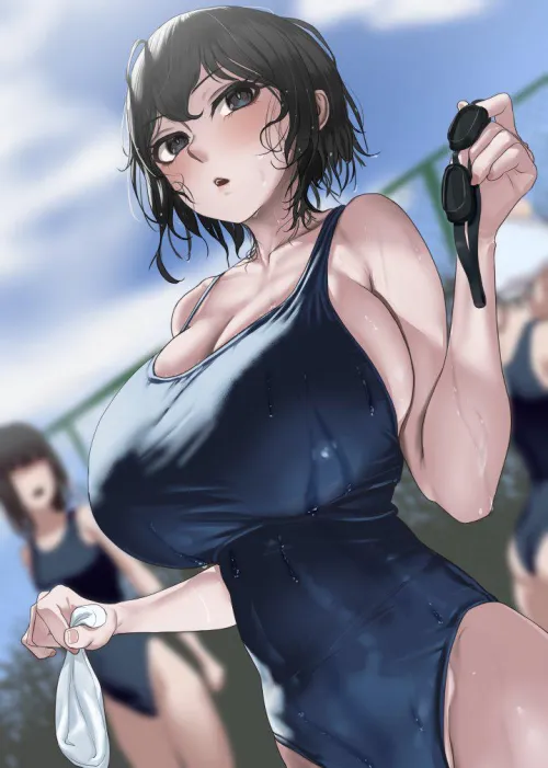 Thumbnail BigAnimeTiddies Alert: Swimsuit Tomiokasena OC by General_Li3231