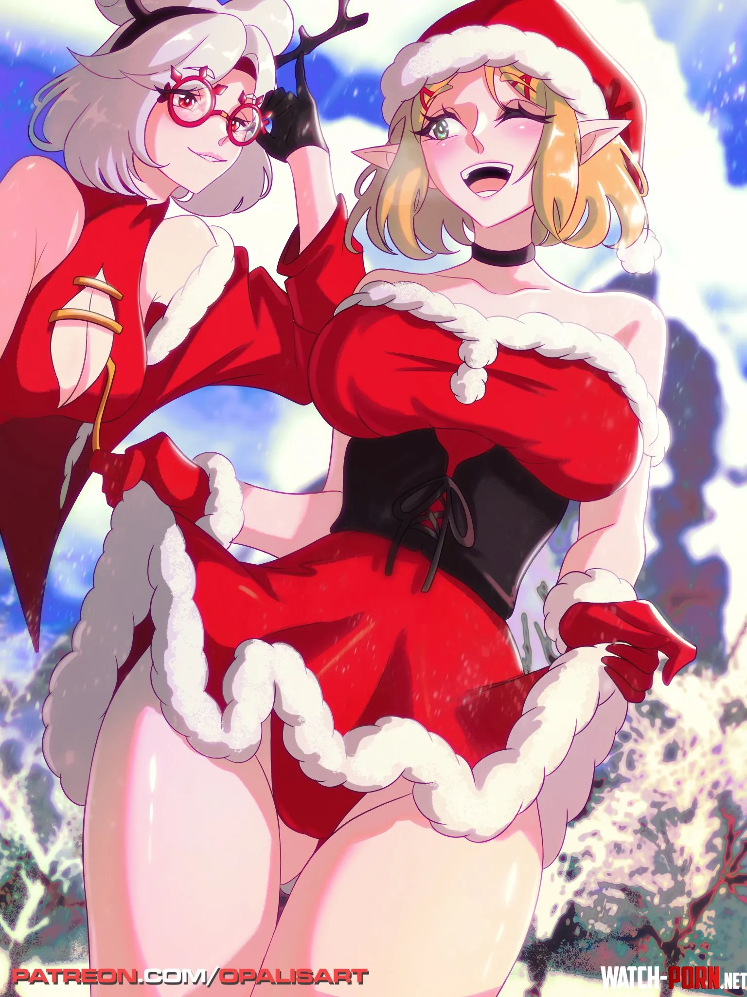 Christmas Zelda and Purah OpalisarT by Terran117