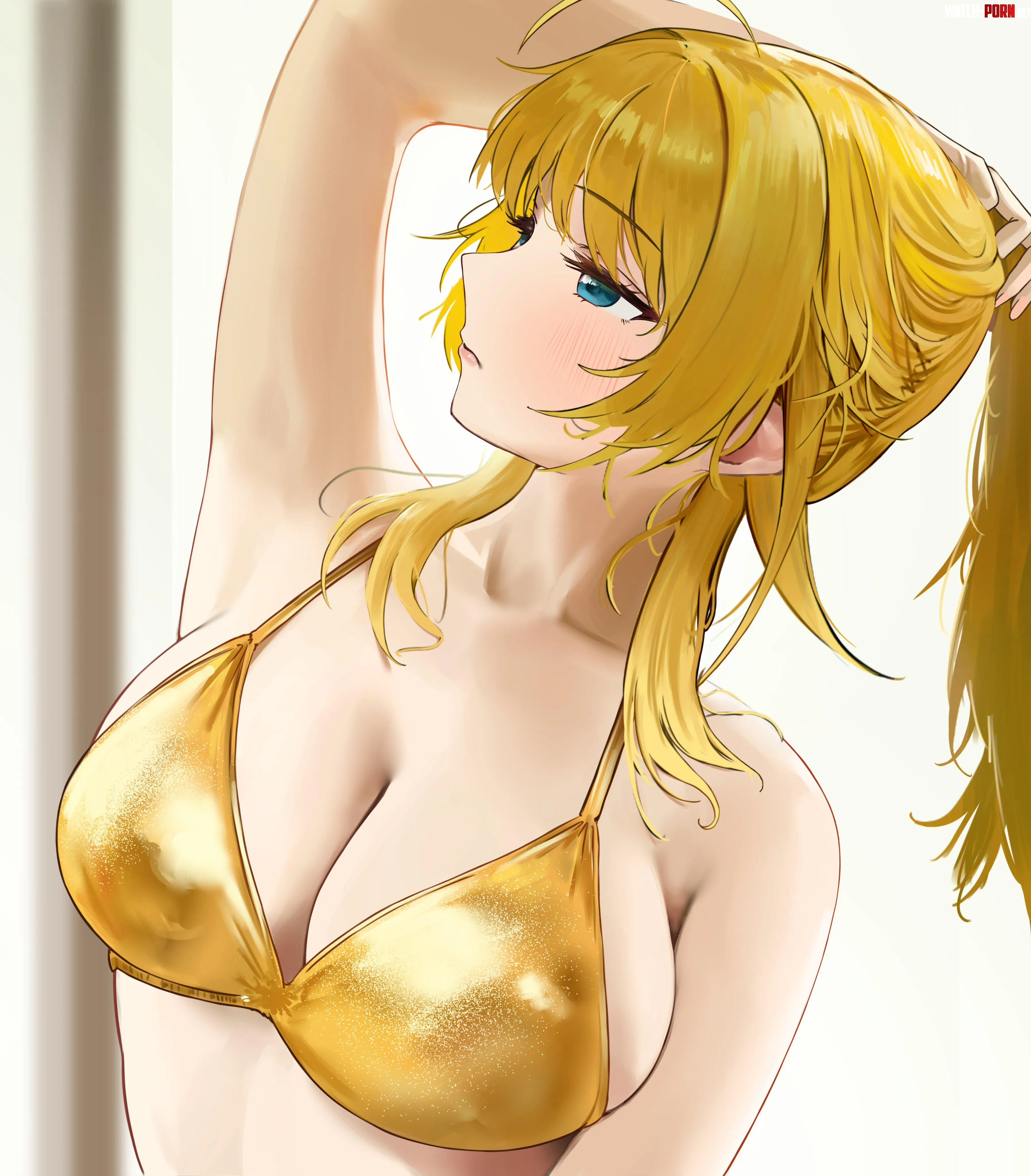 Gold bikini Meguru by marxsander2016