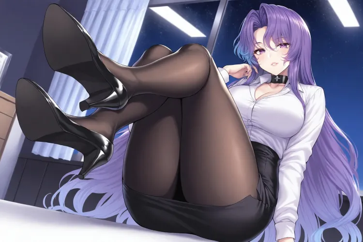 Thumbnail Madame M's Elegance in Azur Lane thighdeology