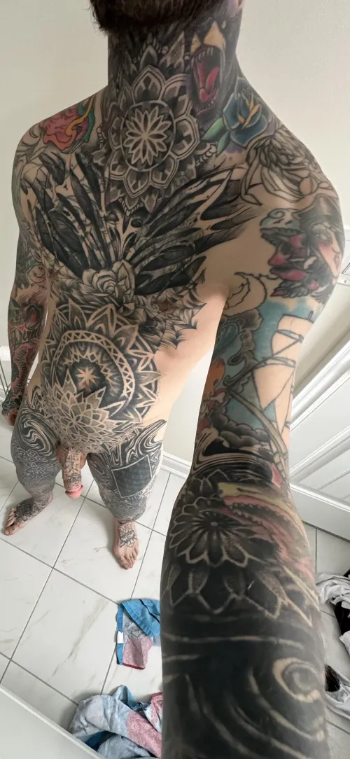 Thumbnail Inked Secrets: A Mysterious Author's Showcase in hotguyswithtattoos Category