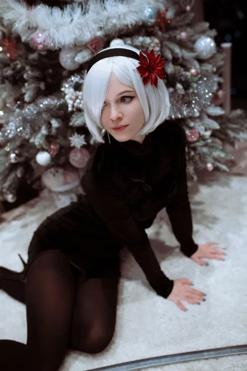 Thumbnail Holiday 2B Cosplay Glamour by Evenink in CosplayLewd