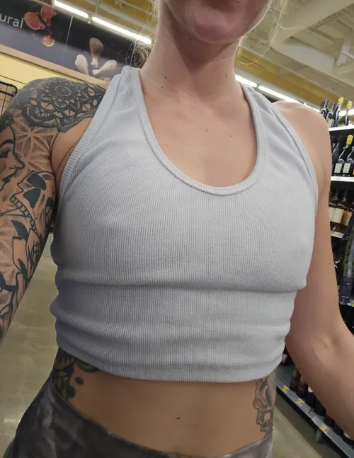 Thumbnail Cool Breeze or Attention-Seeking: inkedabby's Braless Gym Visit