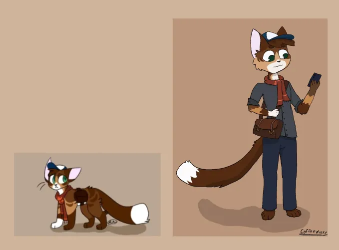 Thumbnail CoffeeWusky's Art Adventure: Delight in Furry Creations