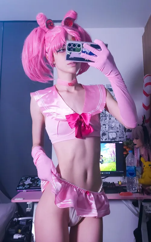 Thumbnail Chibi Moon Cosplay Delight by LttlNymph in CosplayLewd Category